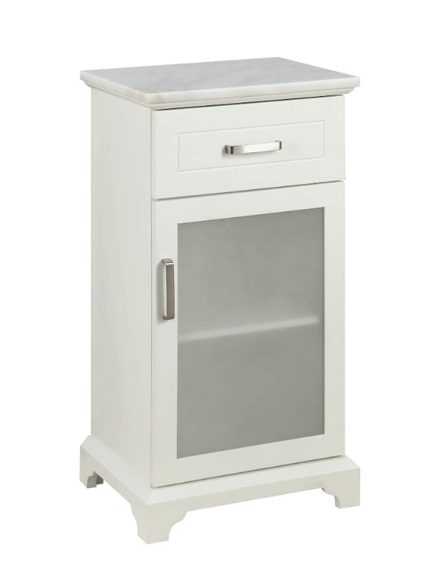 Photo 1 of ACME Sakya Cabinet in White
**MISSING HAREDWARE**