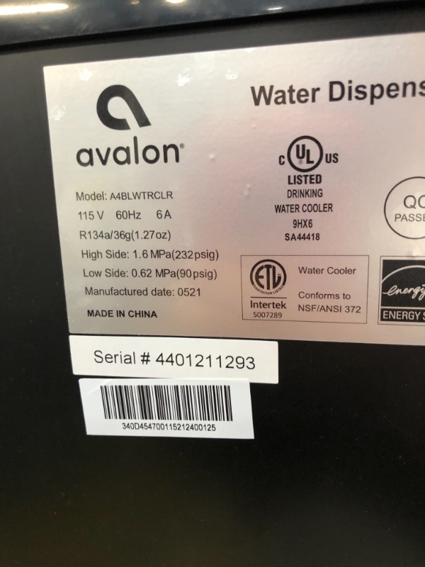 Photo 3 of Avalon 3 Temperature Water Cooler Dispenser