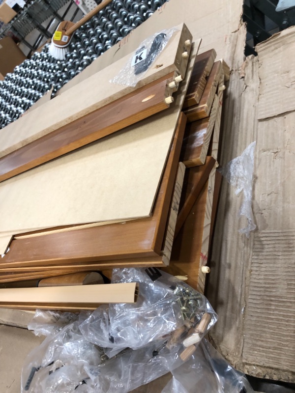 Photo 3 of 6-Drawer Solid Wood Dresser - Caramel
**LOOSE MISSING HARDWARE**