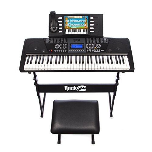 Photo 1 of PARTS ONLY
RockJam 61-Key Digital Piano Keyboard SuperKit with Stand, Stool, Headphones & Power Supply
