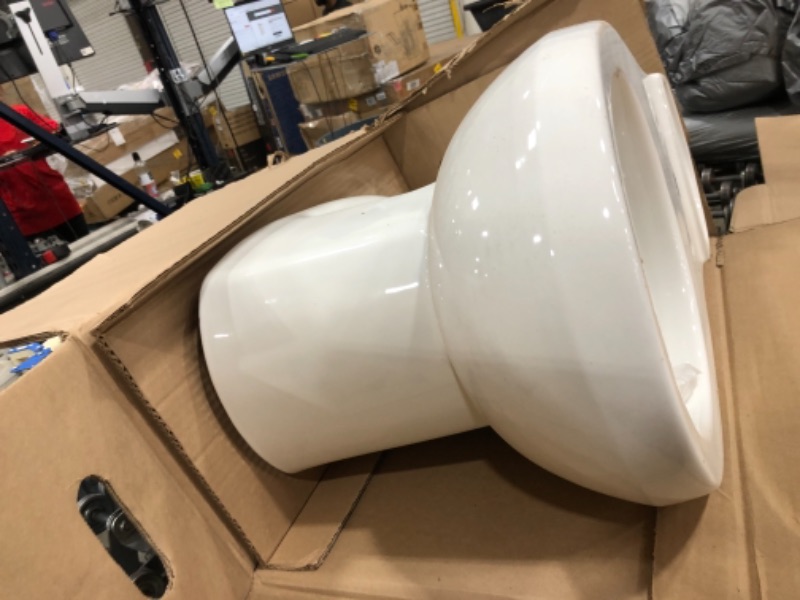 Photo 2 of American Standard H2Option Round Front Toilet Bowl - White,
1.1 Gpf, Siphonic with Direct Fed Jet, Elongated, H2Optimum White, 2 PACKAGES