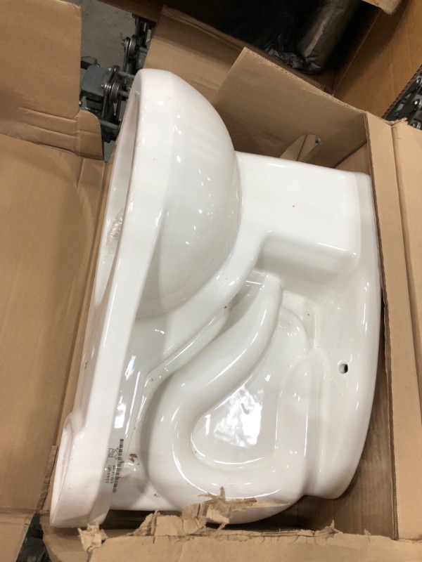 Photo 3 of American Standard H2Option Round Front Toilet Bowl - White,
1.1 Gpf, Siphonic with Direct Fed Jet, Elongated, H2Optimum White, 2 PACKAGES