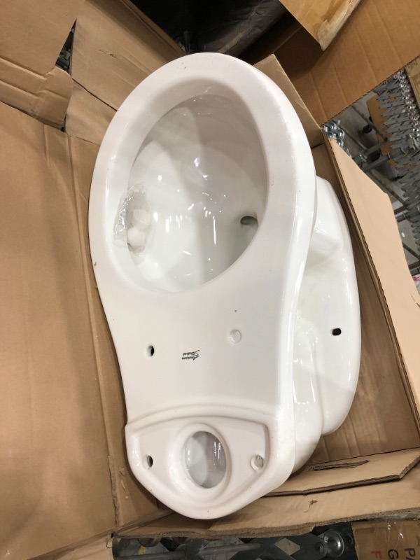 Photo 4 of American Standard H2Option Round Front Toilet Bowl - White,
1.1 Gpf, Siphonic with Direct Fed Jet, Elongated, H2Optimum White, 2 PACKAGES