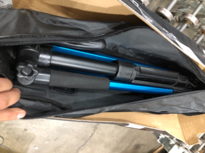 Photo 1 of 72-Inch Camera/Phone Tripod, Aluminum Tripod Travel Monopod Full Size for DSLR with 2 Quick Release Plates,Universal Phone Mount and Convenient Carrying Case Ideal for Travel and Work - MH1 Blue
**BAG MINOR TARE**