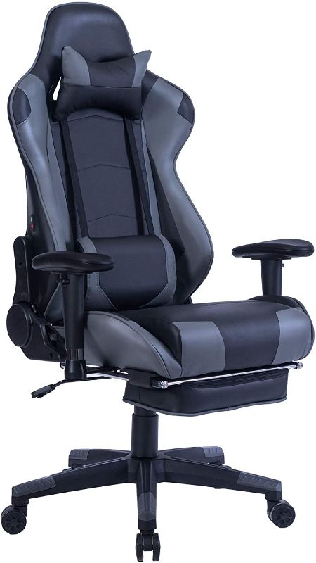 Photo 1 of HEALGEN Back Massage Gaming Chair with Footrest,PC Computer Video Game Racing Gamer Chair High Back Reclining Executive Ergonomic Desk Office Chair with Headrest Lumbar Support Cushion
