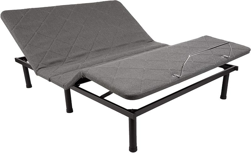 Photo 1 of Amazon Basics Adjustable Bed Base with Head and Foot Incline, Remote Control - Twin XL

