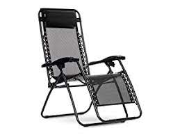 Photo 1 of Amazon Basics Outdoor Zero Gravity Lounge Folding Chair Black
