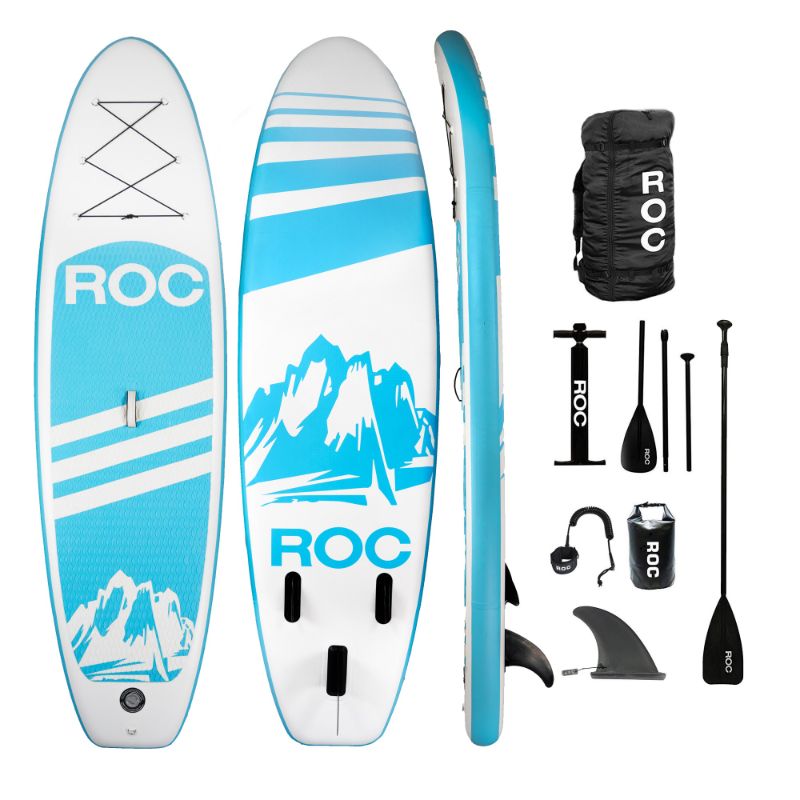 Photo 1 of 10' Explorer - Blue ROC BRAND roc sup inflatable paddle board