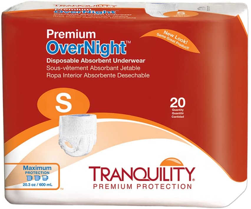 Photo 1 of Tranquility Premium Overnight Disposable Absorbent Underwear (DAU) - SM - 20 ct