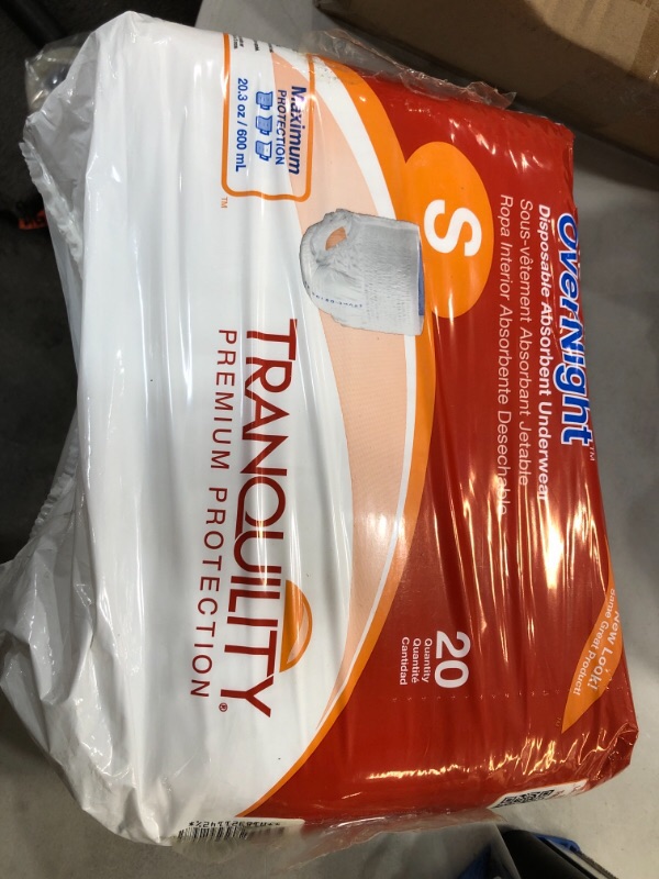 Photo 2 of Tranquility Premium Overnight Disposable Absorbent Underwear (DAU) - SM - 20 ct