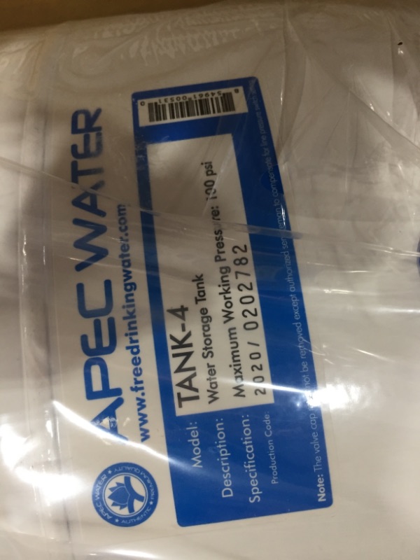 Photo 3 of APEC Water Systems ROES-50 Essence Series Top Tier 5-Stage Certified Ultra Safe Reverse Osmosis Drinking Water Filter System
SIMILAR TO PHOTO - MODEL #: TANK4