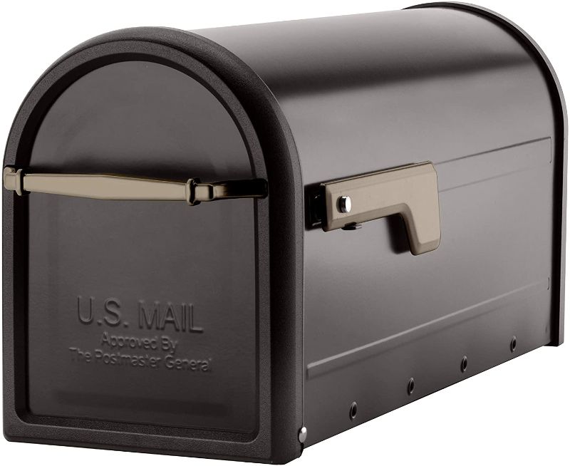 Photo 1 of Architectural Mailboxes 8950RZ Chadwick Postmount Mailbox, Large, Rubbed Bronze
