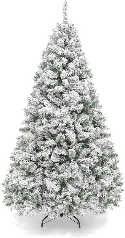 Photo 1 of Best Choice Products 6ft Premium Snow Flocked Artificial Holiday Christmas Pine Tree for Home, Office, Party Decoration w/ 928 Branch Tips, Metal Hinges...
SIMILAR TO PHOTO: FRASER HILL FARM - FHF 12.0 " MOUNTAIN PINE SNOW TREE, 8F MULTI LIGHTS, EZ CONNEC