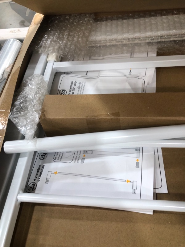 Photo 1 of Safety 1st Easy Install Metal Baby Gate with Pressure Mount Fastening (White), Pack of 1
