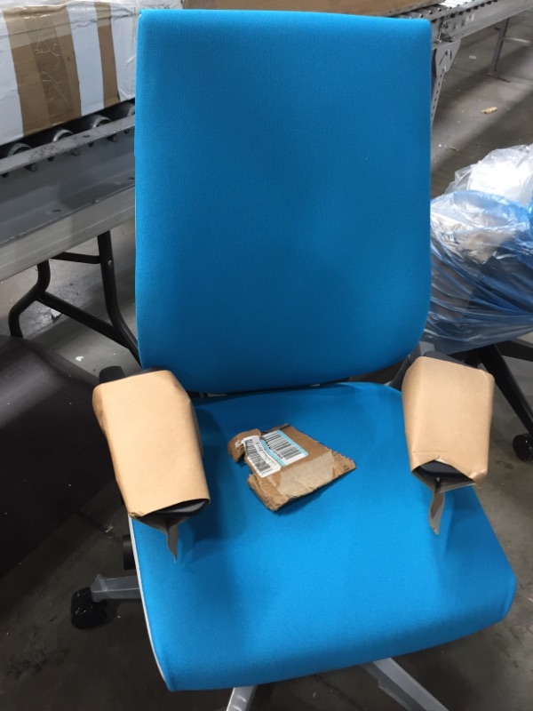 Photo 1 of Steelcase Gesture Office Chair - Dusk Steelcase Leather, Low Seat Height, Shell Back, Light on Light Frame, Polished Aluminum Base
NOT BOXED!