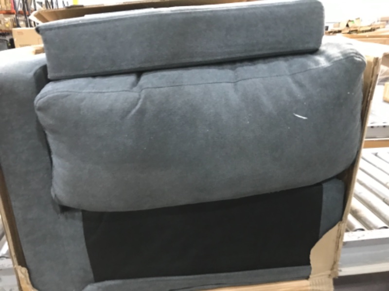 Photo 1 of CHRISTOPHER KNIGHT - CORNER SOFA/1 SEATER WITH STOOL, DARK GREY
PARTS ONLY