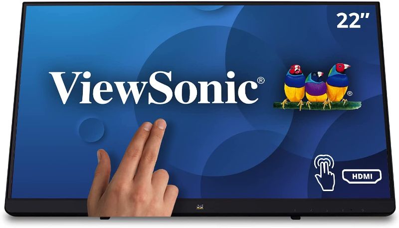 Photo 1 of ViewSonic TD2230 22 Inch 1080p 10-Point Multi Touch Screen IPS Monitor with HDMI and DisplayPort, Black
