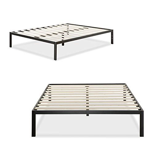 Photo 1 of  Zinus Modern Studio Platform 1500 Metal Bed Frame/Mattress Foundation Wooden Slat Support, Queen
