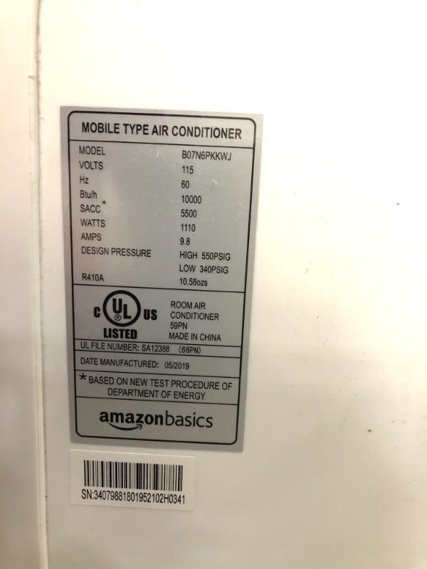 Photo 4 of Amazon Basics Portable Air Conditioner - Cools 400 Square Feet