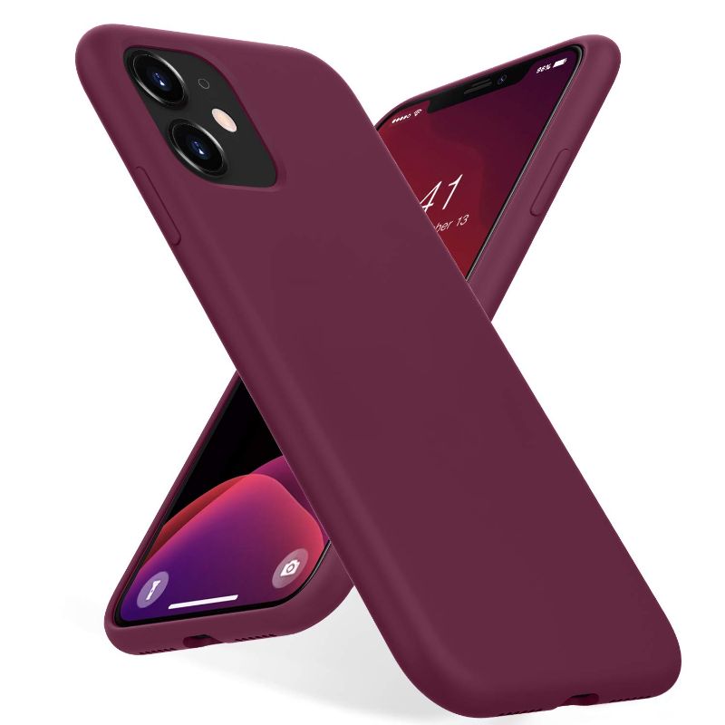 Photo 1 of KUMEEK iPhone 11 Case, Soft Silicone Gel Rubber Bumper Case Anti-Scratch Microfiber Lining Hard Shell Shockproof Full-Body Protective Case Cover for iPhone 11-WineRed
SIMILAR TO PHOTO: qhohq 3 pack screen protector for iphone 12 pro, BURGUNDY/SILICONE