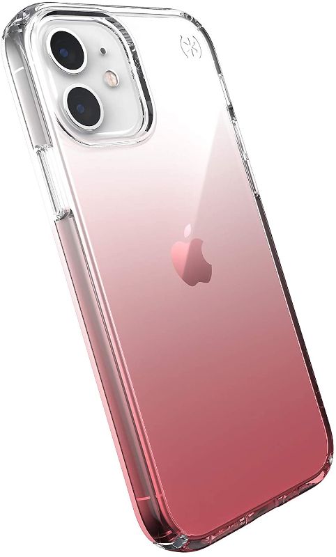 Photo 1 of Speck Products Presidio Perfect-Clear Ombre iPhone 12, iPhone 12 Pro Case, Clear/Vintage Rose
