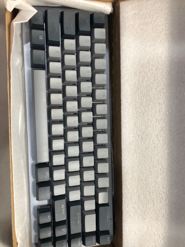 Photo 4 of Drop ALT Mechanical Keyboard — 65% (67 Key) Gaming Keyboard, Hot-Swap Switches, Programmable Macros, RGB LED Backlighting, USB-C, Doubleshot PBT, Aluminum Frame (Kaihua Box White, Gray)
