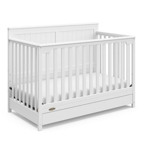 Photo 1 of Graco Hadley 4in1 Convertible Crib with Drawer  Pebble Gray
PREVIOUSLY OPENED