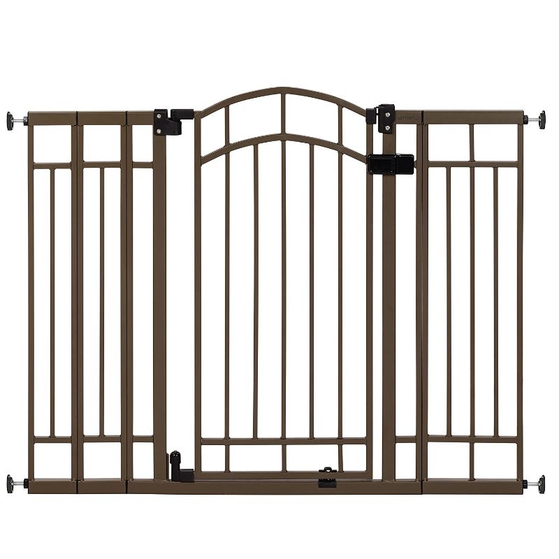 Photo 1 of Summer Multi-Use Decorative Extra Tall Walk-Thru Baby Gate, Metal, Bronze Finish - 36” Tall, Fits Openings up to 28.5” to 48” Wide, Baby and Pet Gate for Doorways and Stairways
PREVIOUSLY OPENED