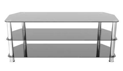 Photo 1 of AVF SDC1250-A TV Stand, 60", Black/Chrome