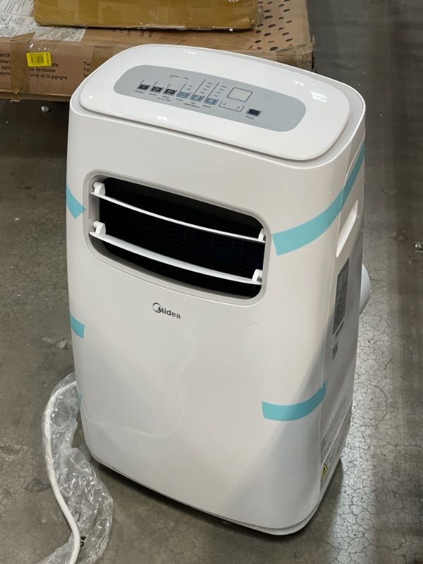 Photo 3 of Midea MAP10S1CWT 3-in-1 Portable Air Conditioner, Dehumidifier, Fan, for Rooms up to 200 sq ft Enabled, 10,000 BTU DOE (5,800 BTU SACC) control with Remote, Smartphone or Alexa
