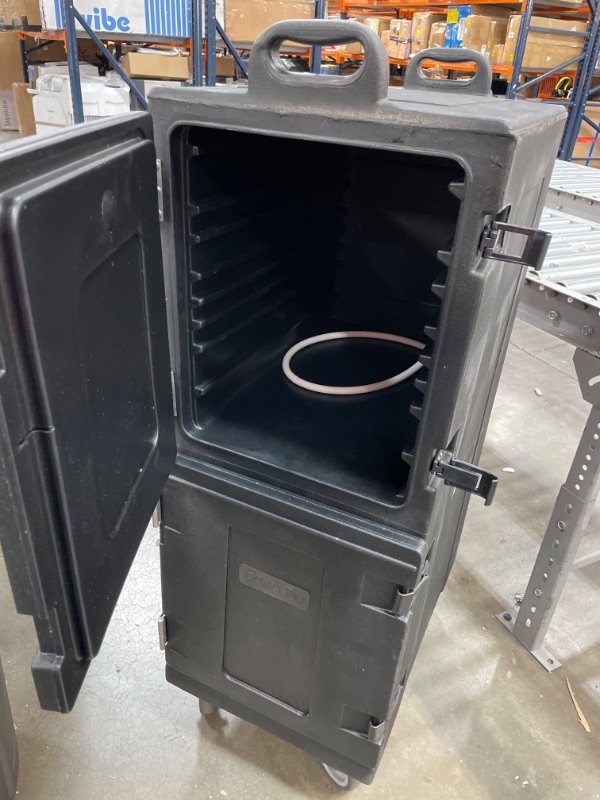 Photo 3 of Carlisle Cateraide™ Front Loading Black Insulated Food Pan Carrier - 10 Full-Size Pan Capacity
