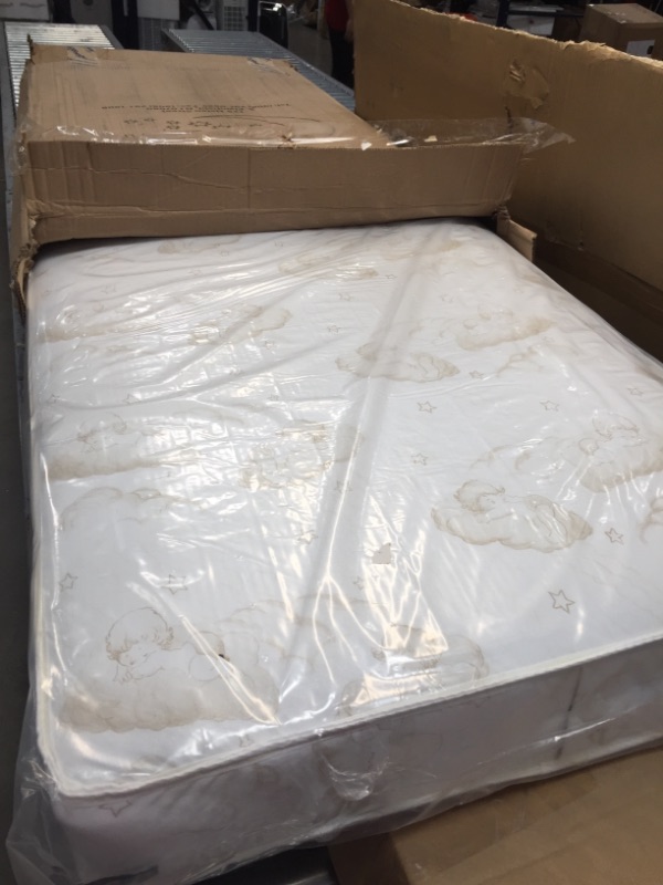 Photo 1 of Dream on Me Breathable Two-Sided 3" Square Corner Play Yard Mattress (White/Green)