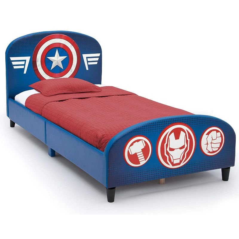 Photo 1 of Delta Children Upholstered Twin Bed, Marvel Avengers