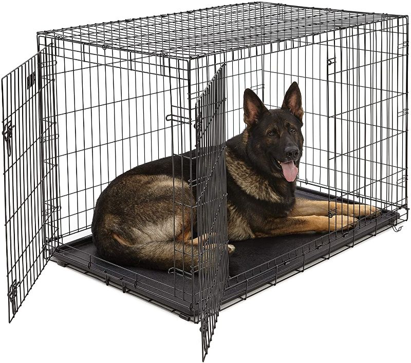 Photo 1 of MidWest Homes For Pets Double Door iCrate Metal Dog Crate, 48"