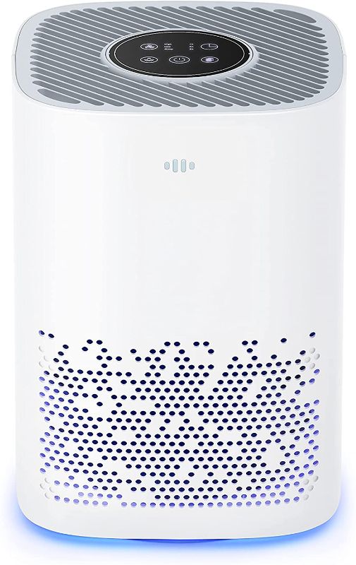 Photo 1 of  Taotronics Air Purifier for Home, Quiet 24db for 559 sq.ft, Remove 99.9% ?Smoke, Allergies, Pet Dander, Odor, Perfect for Office, bedrooms,Nurseries, Night Light (white)
