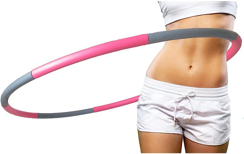 Photo 1 of Fitness Hoop for Adult - Detachable & Large with Soft Foam to Protect Waist - Durable Stainless Steel Core