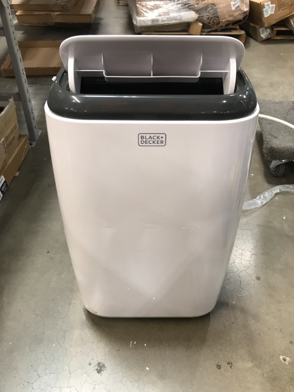 Photo 1 of BLACK+DECKER BPP08HWTB Portable Air Conditioner with Heat and Remote Control, 8,000 BTU SACC/CEC (12,000 BTU ASHRAE), Cools Up to 350 Square Feet, White
