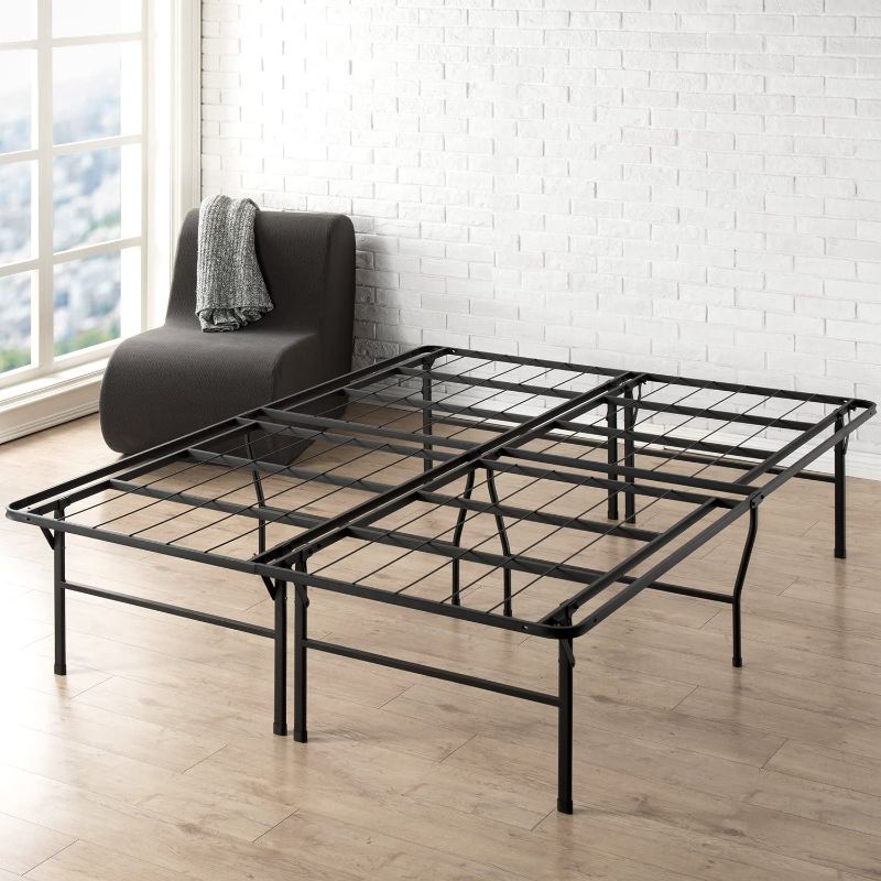 Photo 1 of Best Price Mattress 18 Inch Metal Platform Beds w/ Heavy Duty Steel Slat Mattress Foundation (No Box Spring Needed), Black
