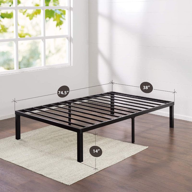 Photo 1 of **PARTS ONLY**
Zinus Luis Quick Lock 14 Inch Metal Platform Bed Frame / Mattress Foundation / No Box Spring Needed, Twin