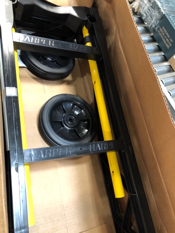 Photo 2 of 400 lb. Capacity Nylon Convertible Hand Truck Dolly Harper Trucks