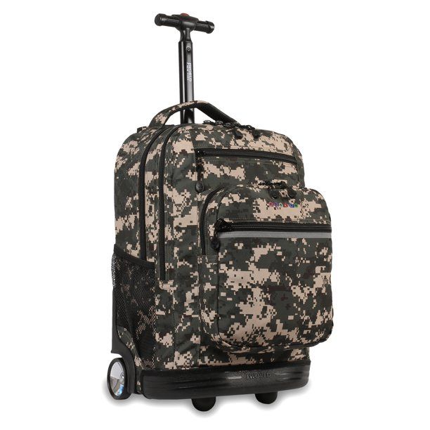 Photo 1 of J World Sundance Laptop Rolling Backpack, Camo ***Handle is Broken off of Backpack ***