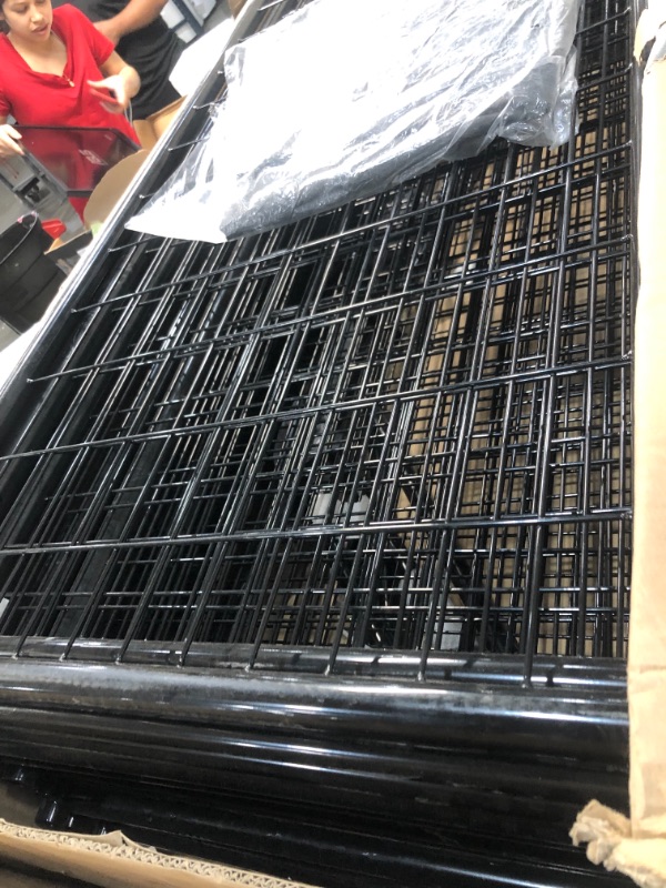Photo 2 of Amazon Basics  Welded Outdoor Wire Crate Kennel Measures 101 by 48 by 72.1 in 