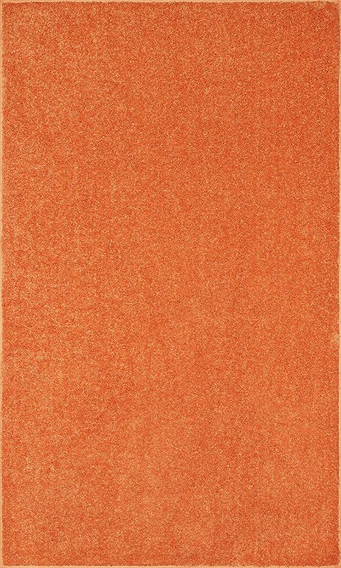 Photo 1 of Bright House Solid Color Area Rug Orange, 8' x 10'
