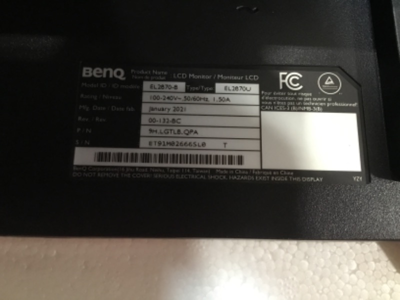 Photo 3 of BenQ EL2870U 28 inch HDR 4K Gaming Monitor | 1ms Response Time |FreeSync