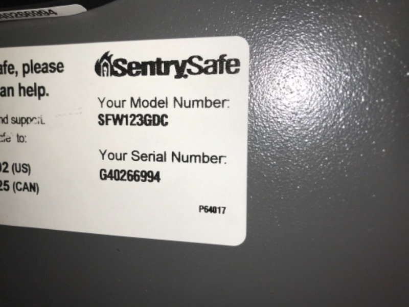 Photo 3 of Sentry Fire-Safe Electronic Lock Business Safes, Grey