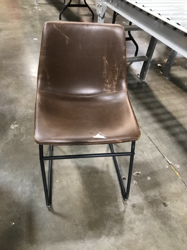 Photo 2 of Bowden Faux Leather And Metal Dining Chair Caramel - Project 62™