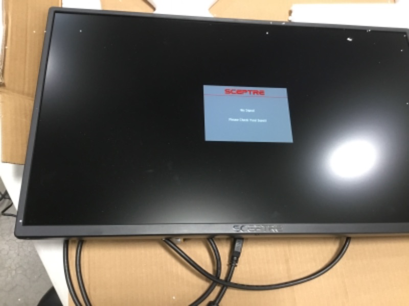 Photo 2 of Sceptre E248W-19203R 24" Ultra Thin 75Hz 1080p LED Monitor 2x HDMI VGA Build-in Speakers, Metallic Black 2018