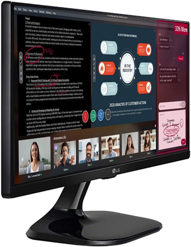 Photo 1 of LG Full HD IPS UltraWide Monitor, black, "25""" (25UM58-P)