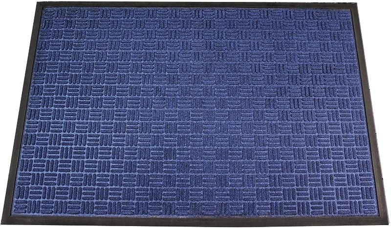 Photo 1 of Ultralux Premium Heavy Duty Indoor Outdoor Entrance Mat | 35” x 59” | Absorbent, Strong, Anti-Slip Entry Rug Durable Doormat | Blue | Home or Office Use | Multiple Sizes
