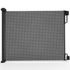 Photo 1 of 33 in. H x 71 in. W Black Extra Wide Outdoor Retractable Gate
